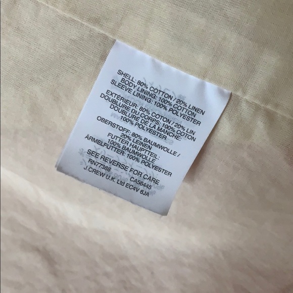 J. Crew pink linen blazer 00 like new XS - Picture 3 of 4